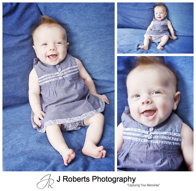 Laughing little girl - sydney baby photography
